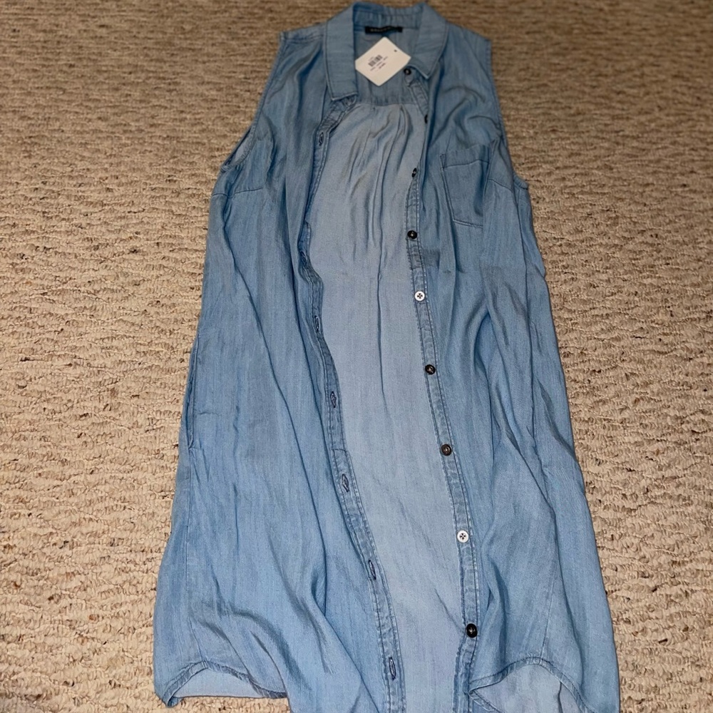 Denim dress/vest